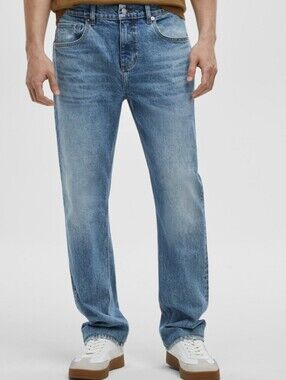 Mode of One Straight Stacked men's denim jeans  NWT